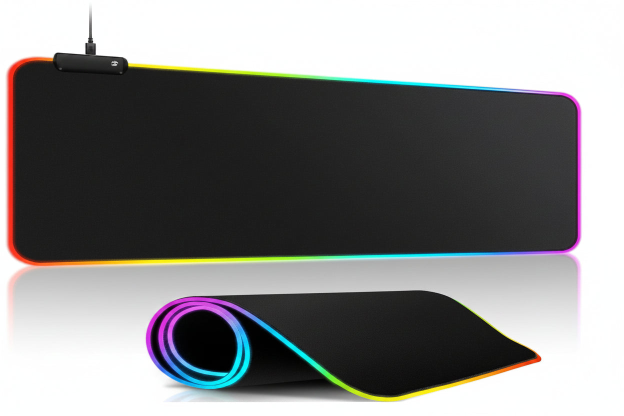 Mouse Pad Gamer RGB LED 80x30cm Grande