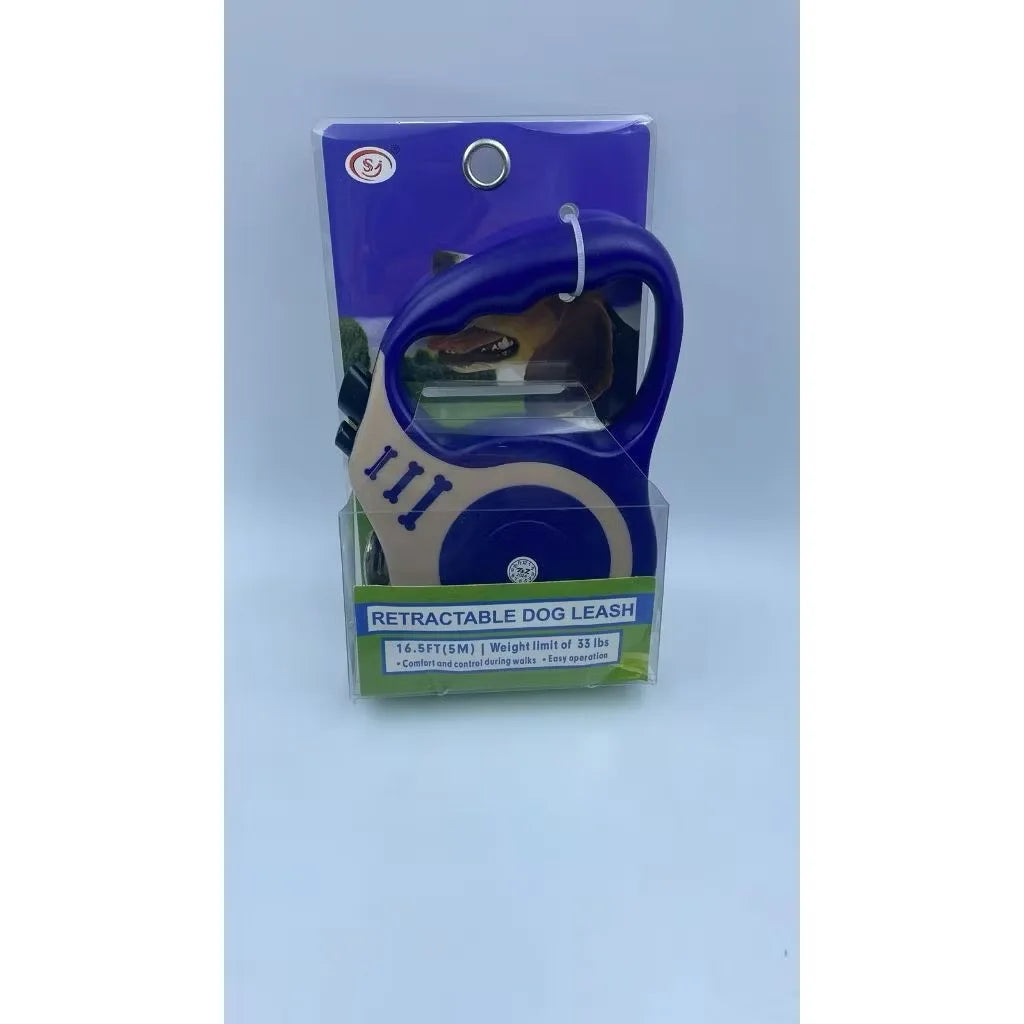 Coleira Guia Retrátil para Cães e Gatos