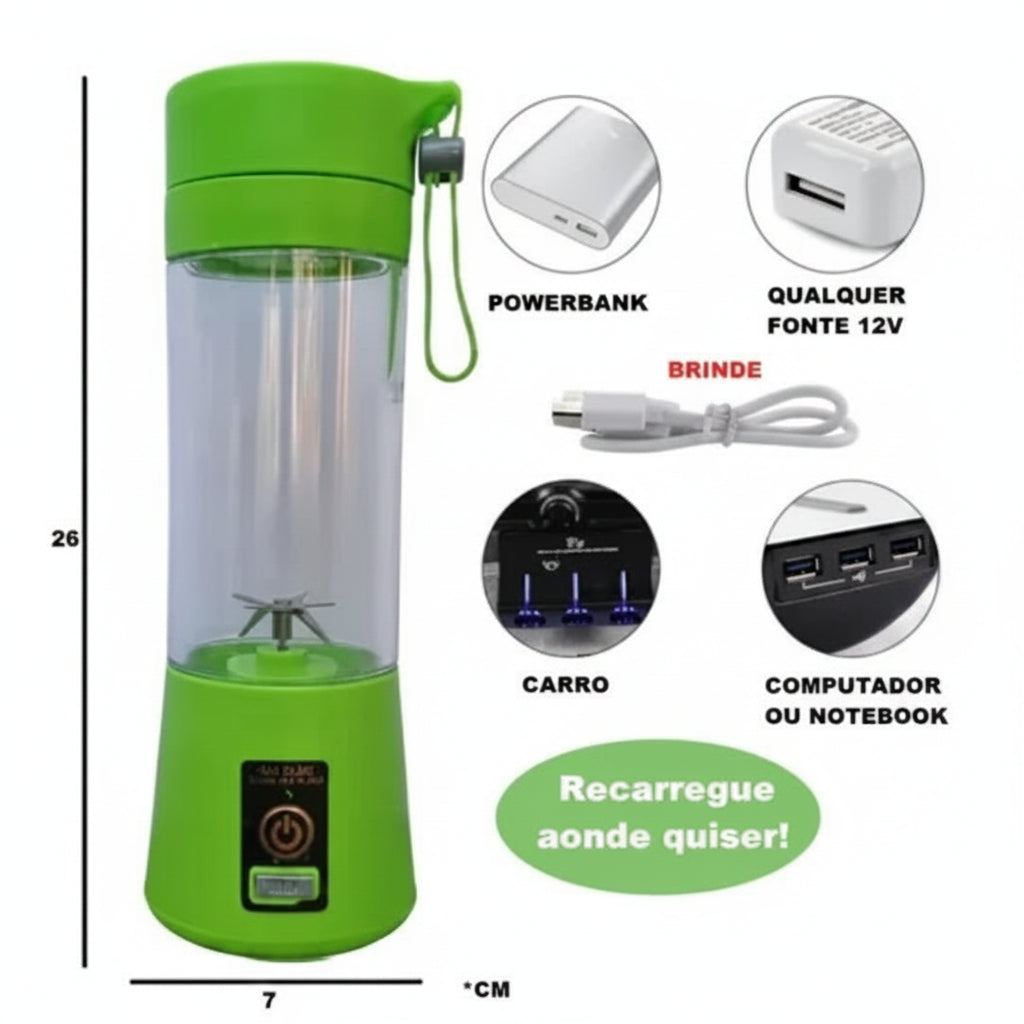 Mini Liquidificador Portátil USB