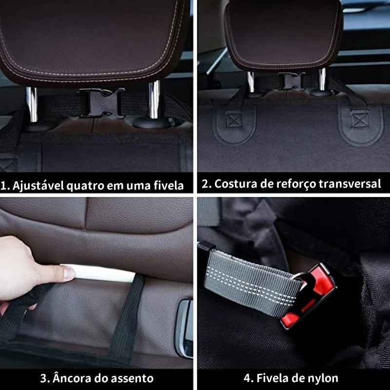 Capa Protetora Impermeável para Banco Traseiro Pet