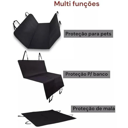 Capa Protetora Impermeável para Banco Traseiro Pet